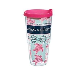 Simply Southern Tumbler with Pink and Blue Accents